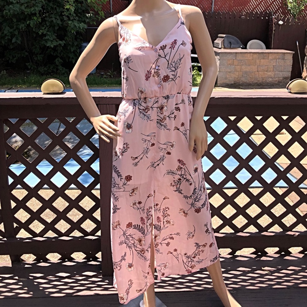 “Oh my love” pink floral dress 🌸🌺👗